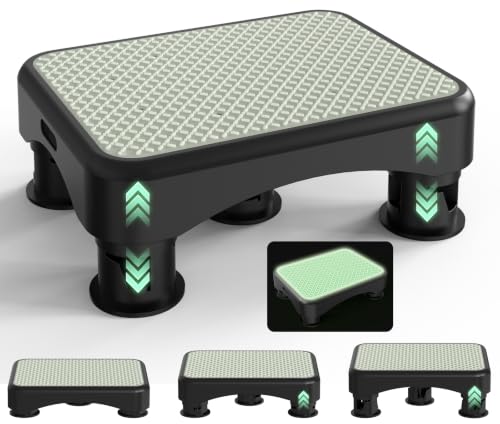 Adjustable Mobility Step Stool for Adults, 3-Level Bed Step Stool