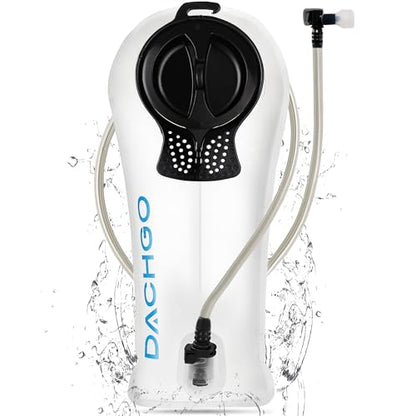 Hydration Bladder, 1.5L 2L 3L Water Bladder for Hiking Backpack, BPA-Free & Taste-Free Hydration Water Reservoir, Camping Cycling Running - color: Clear White, size: 1.5L