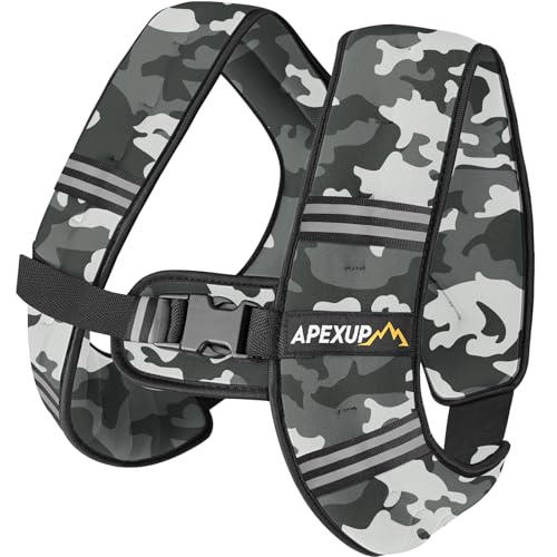 APEXUP Weighted Vest Men Women, Weight Vest for Women Workout Equipment for Strength Training Running - color: Grey Camo, size: 5lbs