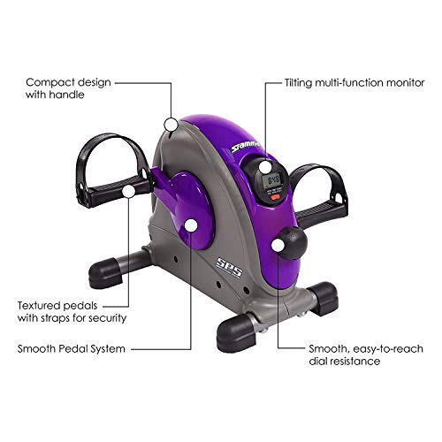 Stamina Exercise Bike with Smooth Pedal System - color: Purple