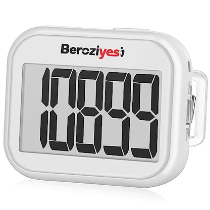 3D Pedometer for Walking, Simple Step Counter for Walking - color: white