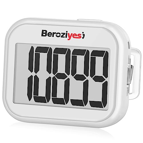 3D Pedometer for Walking, Simple Step Counter for Walking - color: white