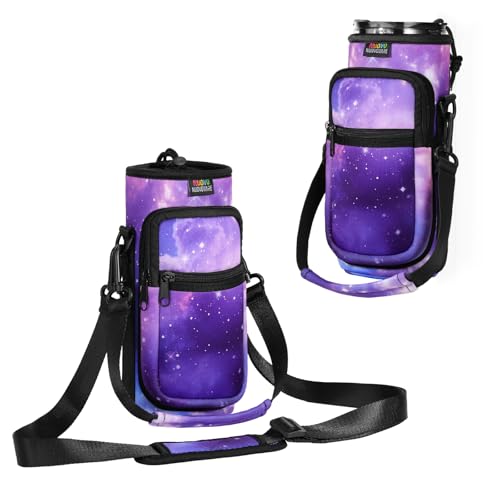 Nuovoware Magnetic Gym Bag, 25oz/32oz, Water Bottle Carrier, Starry Purple - color: Starry Purple, size: 25-32 Ounces - Magnetic