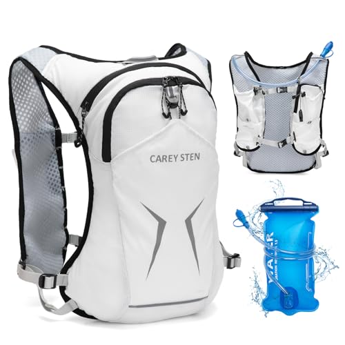 Carey STEN Lightweight Hydration Backpack with 1.5-Liter Water Bag - color: white