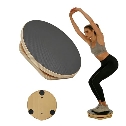 Ab Twister Board for Exercise,12 inch Waist Twisting Disc,Wood Waist Twisting Disc,Full Body Toning Workout,for Slimming and Strengthening Abdominal & Stomach Exercise Equipment