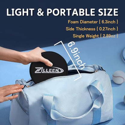 ZILLEEN Exercise Sliders for Working Out Pilates Fitness Discs 10pcs - color: Blue