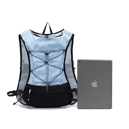Lightweight Hydration Backpack, 1.5L Water Bag Running Vest - color: Light blue
