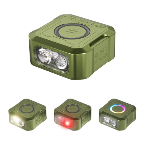 sofirn SE1 Pro EDC Pocket Flashlight, RGB Color Light, USB-C Rechargeable - color: Green-SE1Pro