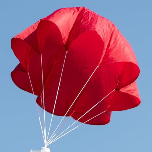 Relationshipware StratoChute 24" Red Rip-Stop Nylon Parachute for Water or Model Rocket - size: 24 inches
