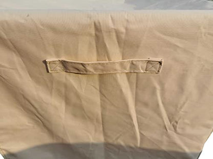 Waterproof 80-100 Qt Rolling Cooler Cart Cover Fits Most Patio Ice Chest Party Cooler Upto 43L x 22W x 32H inch-Beige - color: Beige, size: 43L x 22W x 32H inch