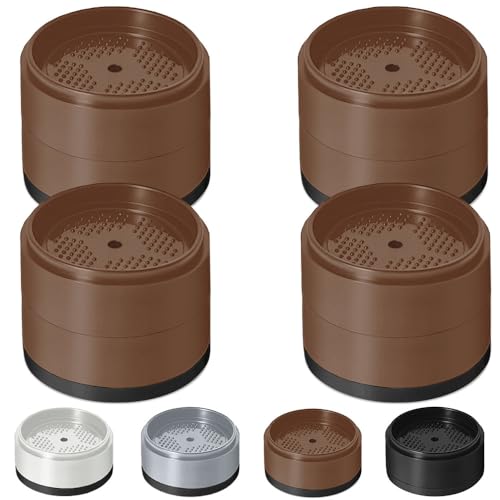 Bed Risers 1 inch, 2 inch, 3 inch, 4 inch Heavy Duty, Adjustable Furniture Riser for Table Desk Couch Sofa Chair Refrigerator Washing Machine, Stackable Bed Raisers Blocks (Brown 4 Pack, 1+1 inch) - color: Brown 4 Pack, size: 2 Inch