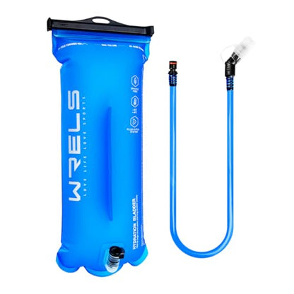 WRELS 1L/1.5L/2L/3L BPA Free Hydration Bladder,Leakproof TPU Water Bladder for Hiking Backpack,Large Opening Water Reservoir Hydration Pack for Running Cycling Camping - size: 3L
