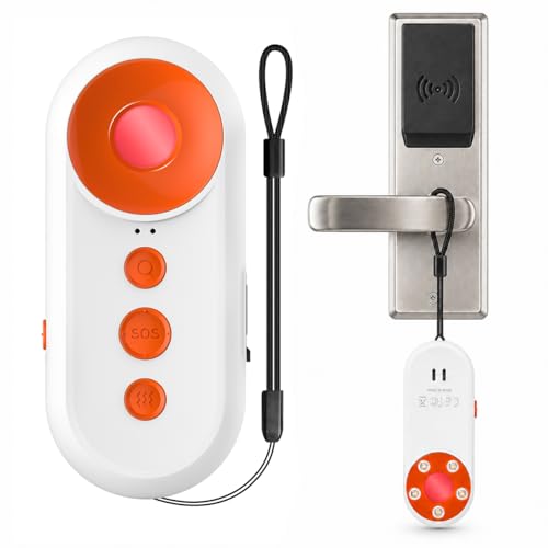 3-in-1 Rechargeable Door Alarm, Personal Alarm for Women College