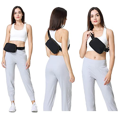 VOROLO Fanny Pack For Women And Men Crossbody Bag Belt Bag Black - color: Black