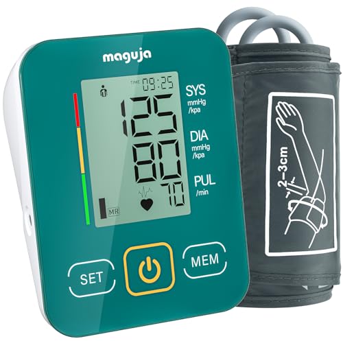 maguja Upper Arm Blood Pressure Monitor Auto Digital for Home Use (Green) - color: Green