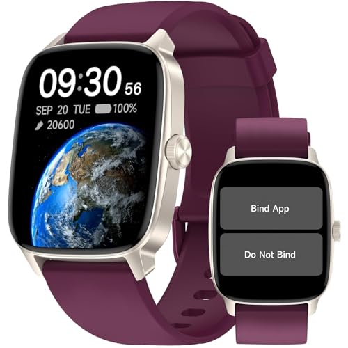 Pedometer Watch Senior Friendly No App No Phone Required, Activity Tracker - color: Purple