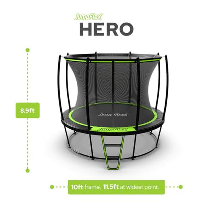 JumpFlex Hero Trampoline - color: With Aqua Jet, size: 10FT