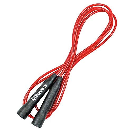 Cannon Sports Speed Jump Rope - Tangle Free for Gym Training, Boxing Workout & Fitness - color: Red