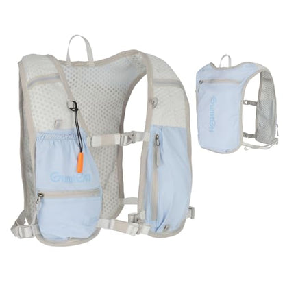 Running Vest for Women Men, Running Hydration Vest with Adjustable Chest Straps for Marathon Jogging Hiking Cycling - size: Light Blue, style: Running Vest