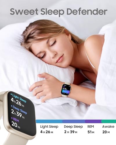 1.91" Smart Watch for Women with ALEXA, Fitness Watch for Android iOS Phone - color: Beige