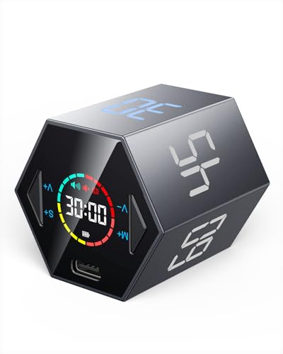 Ticktime T6 Pomodoro Timer Cube for Focus, Study, Work, Task, ADHD, Kitchen