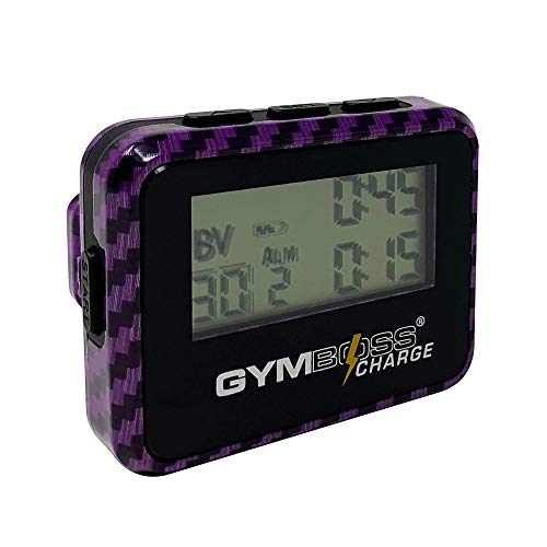 Gymboss Charge Interval Timer and Stopwatch - color: Carbon Purple