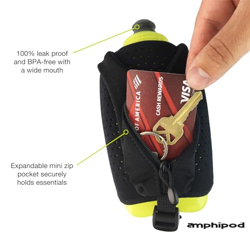 Amphipod Hydraform Ergo-Lite Handheld Water Bottle, Insulated - 10.5 oz - color: Charcoal, size: 10.5 Ounces