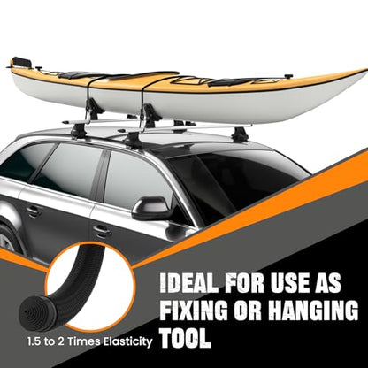 2PCS Adjustable Bungee Cords with Hooks 48 Inch Long Superior Latex - size: 48 INCH ADJUSTABLE