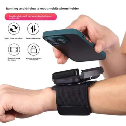 Wristband Phone Holder Armband Strap Set Detachable Mount for Sports Running Cycling Climbing Walking for All Mobile Phones
