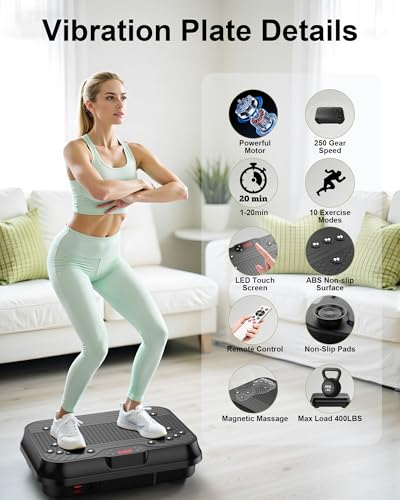 Vibration Plate Exercise Machine for Lymphatic Drainage and Weight Loss