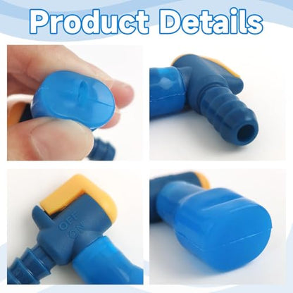 AXEN Bite Valve ON-Off Switch Tube Nozzle Replacement for Hydration Water Bladder - style: 90° Pack of 2