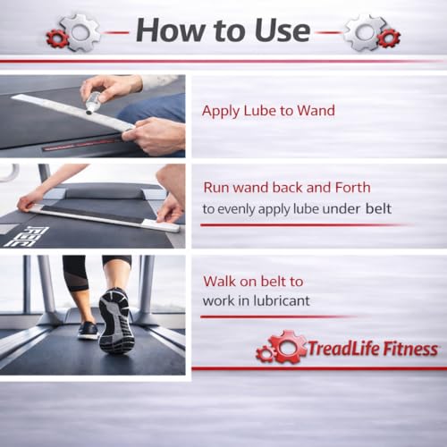 Fold-N-Glide Treadmill Maintenance Kit |Treadmill Lubricant for Belt | 5 x Lube Applications | Foldable Metal 23" Applicator Wand | Directions Included (Fold-N-Glide 5 Applications Kit) - size: Fold-N-Glide 5 Applications Kit