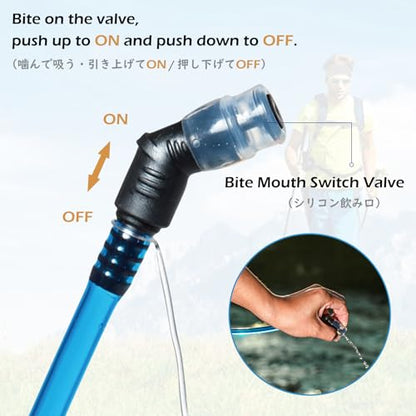 TRIWONDER Hydration Bladder Water Reservoir 1.5 Liter 2L 3L BPA Free Water Bladder for Running Cycling Hiking Camping Backpack - color: C - 1.5L