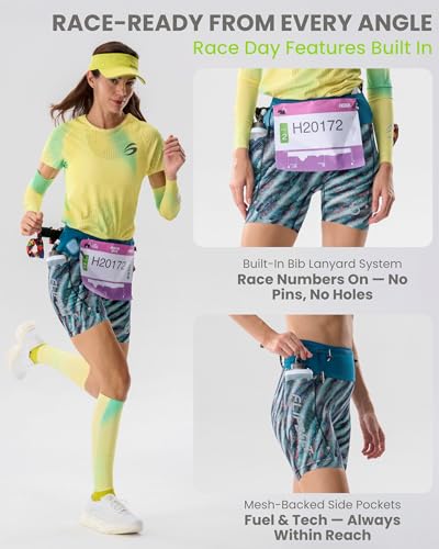 FlipBelt Women's Trail Running Compression Shorts - Black - M