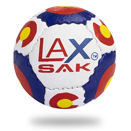 Soft Practice Lacrosse Balls,1, 2, 3, 6, 12, 24, 36, 60, & 120 Packs - Same Weight & Size as a Regulation Lacrosse Balls, Great for Indoor & Outdoor Practices, Less Bounce & Minimal Rebounds - color: Colorado Flag, size: 1 Pack