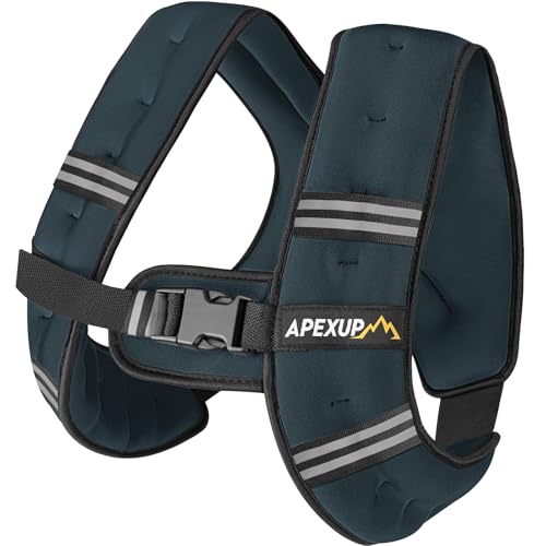 APEXUP Weighted Vest Men Women, Weight Vest for Women Workout Equipment for Strength Training Running - color: Steel Blue, size: 5lbs