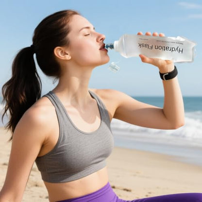 GUYI GYGYL Soft Flask Collapsible Water Bottle for Sports, 250ml White 2pcs - color: 2Pcs 250ml White
