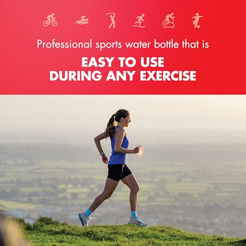 HIGH 5 Running Handheld Water Bottle 350ml, BPA-Free Leakproof Bottle