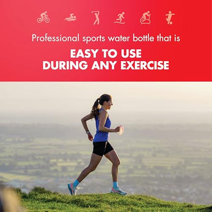 HIGH 5 Running Handheld Water Bottle 350ml, BPA-Free Leakproof Bottle