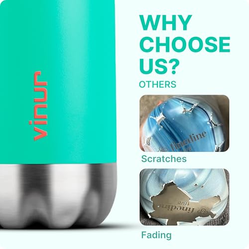 Kids Water Bottle-12 oz Leak Proof Insulated Water Bottle with Carry Rope - color: Teal, size: 12 Ounces