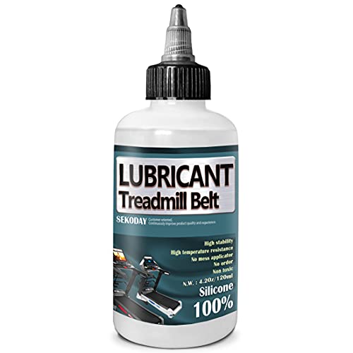 SEKODAY Silicone Treadnmill Belt Lubricants/Lubes | Non Toxic and Odorless | High Performance and High Stability | with Precision Screw Caps for Easy Use | Full Belt Width Lubrication - size: 4 Ounce / Bottle