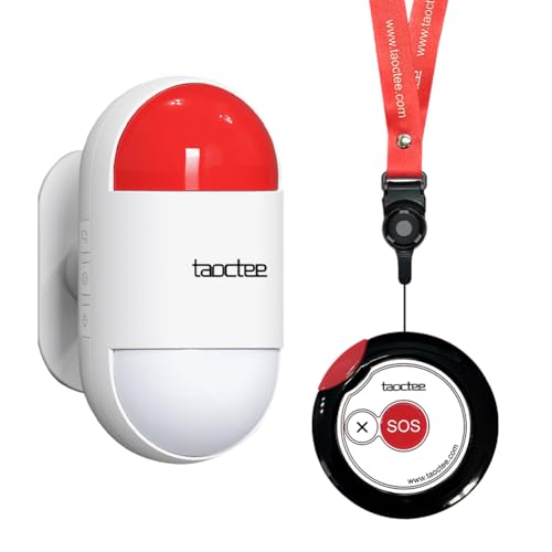 Panic Button Alarm Remote Siren Emergency Alert System for Elderly - style: 1 Siren+1 Button