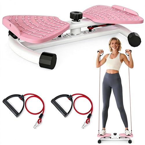 Waist Twister Machine Exercise Fitness Tool, Ultra-Quiet Operation, 9-level Adjustable Resistance Modes, Slim Waist Exerciser, Rotating Balance Trainer, Load-Bearing 300LBS