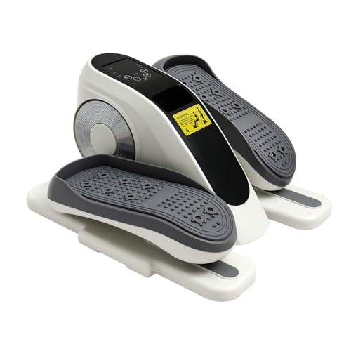 Under Desk Elliptical Exercise Machine, Electric Ellipse Leg Exerciser as Seen on TV for Seniors with Remote Control & 12 Level Speeds, Portable Quiet Seated Pedal Exerciser Machine for Home Office