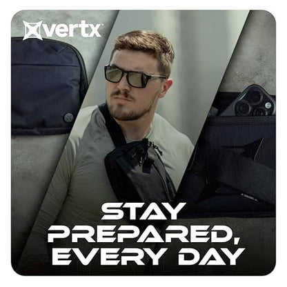 Vertx Everyday Tactical Fanny Pack + - 100% Nylon Fanny Pack for Men and Women with CCW-Ready Design and Rapid Access Tab - Black - 2L - color: Black, style: Everyday Fanny Pack +
