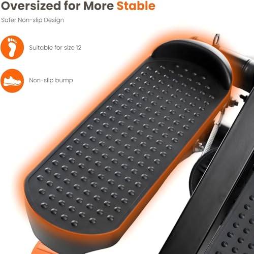 Under Desk Elliptical Machine with-Remote Control - color: Orange
