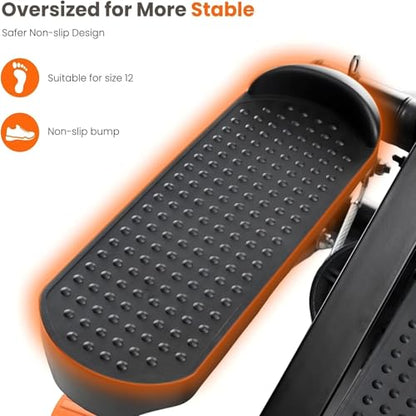 Under Desk Elliptical Machine with-Remote Control - color: Orange