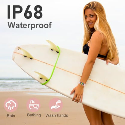 Fitness Tracker with 24/7 Heart Rate, Blood Oxygen, Sleep Tracker, 1.47''Waterproof Fitness Watch, Activity Tracker with Step Tracker for Women Men - color: Pink