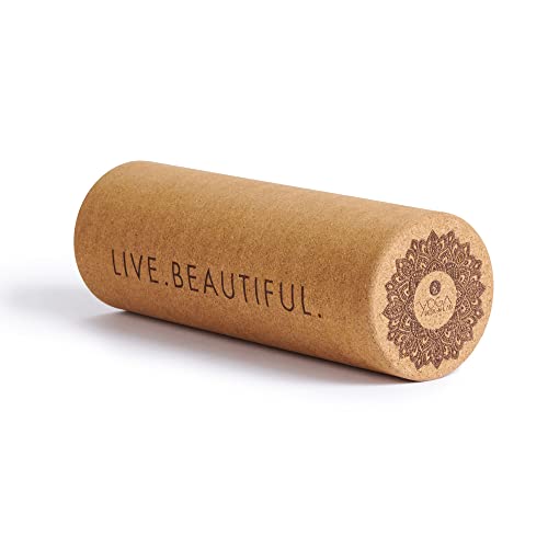 Yoga Design LAB | The Cork Roller | Release Tight Muscles, Improve Circulation, Decrease Soreness, Massages Tissue | Ideal for All Areas of the Body arms, Legs, Back | Travel Friendly (Mandala Tonal) - size: One Size