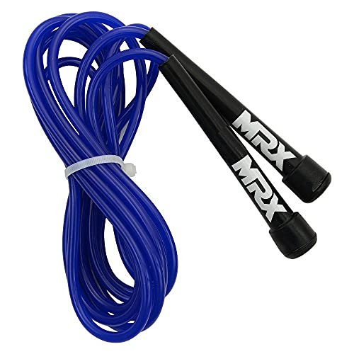 MRX 9" PVC Jump Rope for Cardio Fitness - Versatile Jump Rope for Both Kids and Adults - Great Jump Rope for Exercise - color: 581-Blue